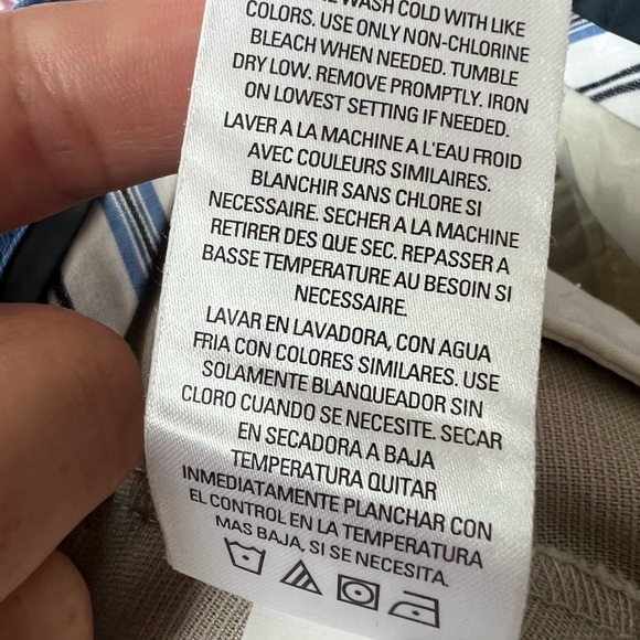 IZOD linen blend dress pants in light stone - Picture 6 of 9